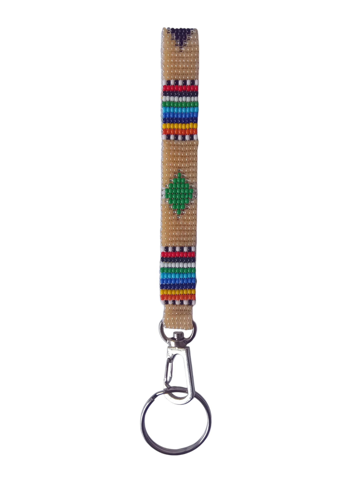 Pearl White Diamonds Keychain